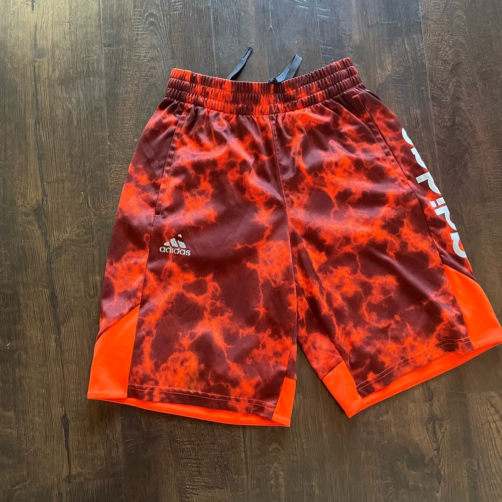 Adidas Fiery Red and Orange Shorts